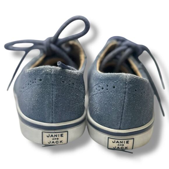 Janie and Jack - Suede Wingtip Sneaker Boy Size 9 - Picture 7 of 10
